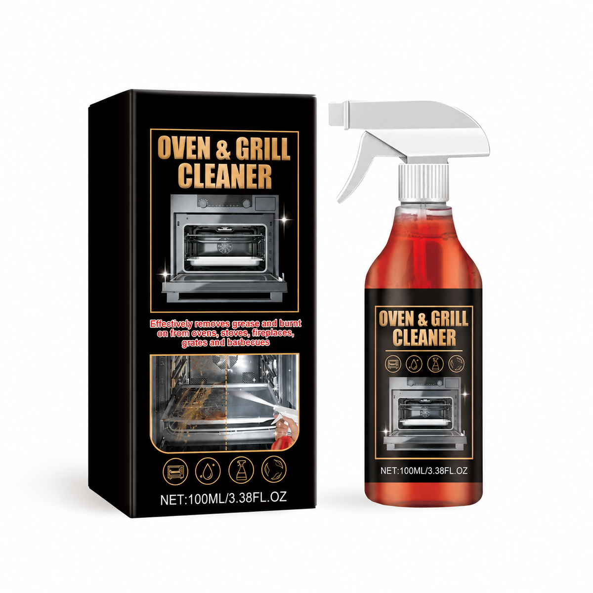 Oven & Grill Cleaner Odor And Oil Remover