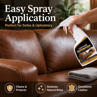 3-in-1 Leather Cleaner & Conditioner Spray – Cleans, Conditions & Protects, 120ml