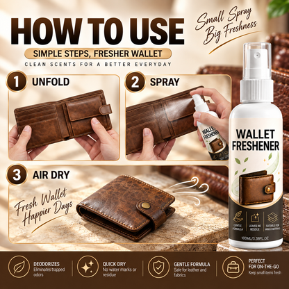 Wallet Freshener & Deodorizer Spray