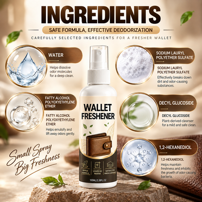 Wallet Freshener & Deodorizer Spray