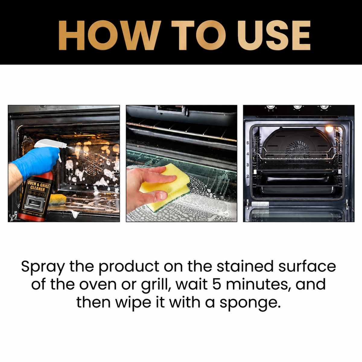 Oven & Grill Cleaner Odor And Oil Remover